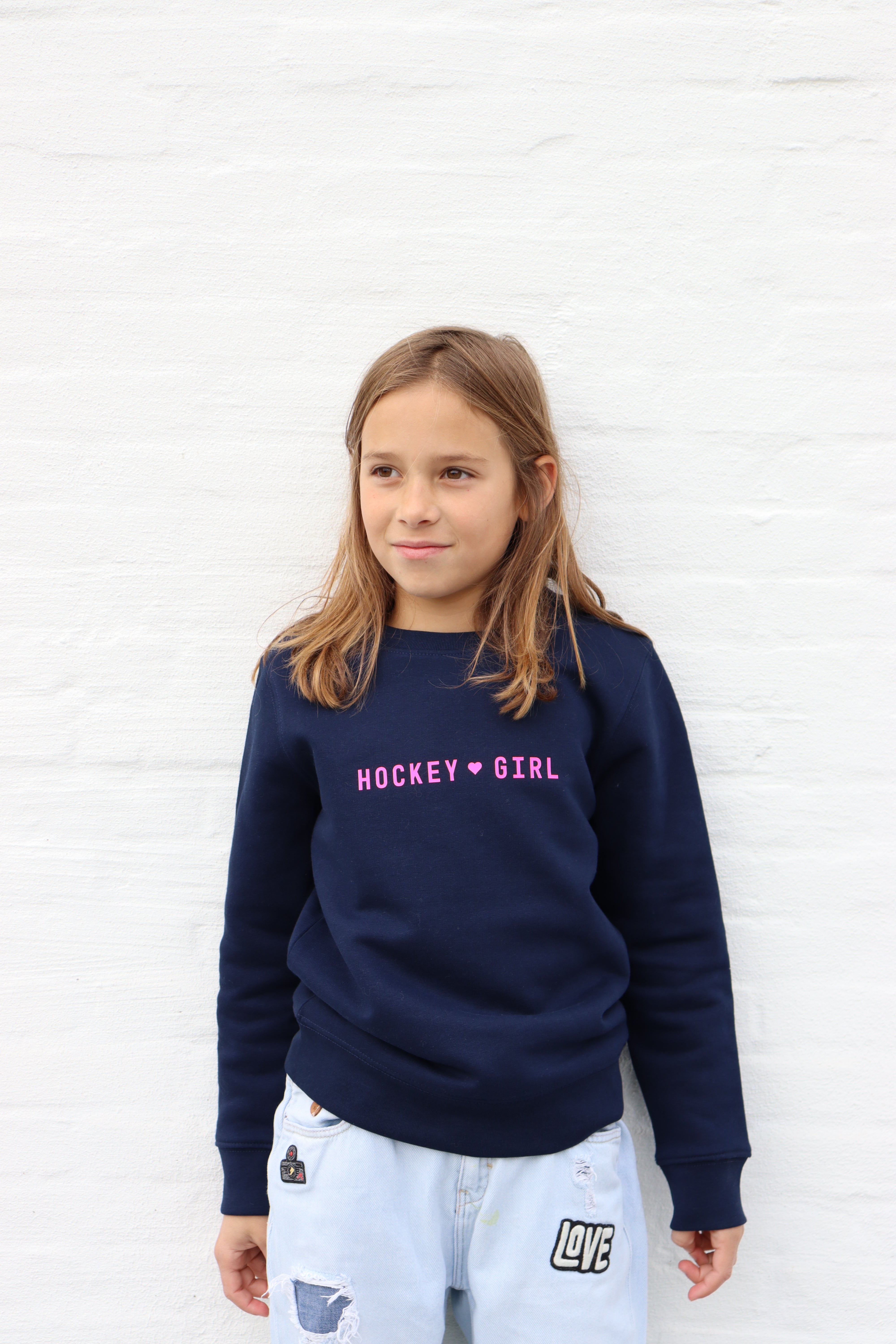 Sweater Hockey Girl - Navy