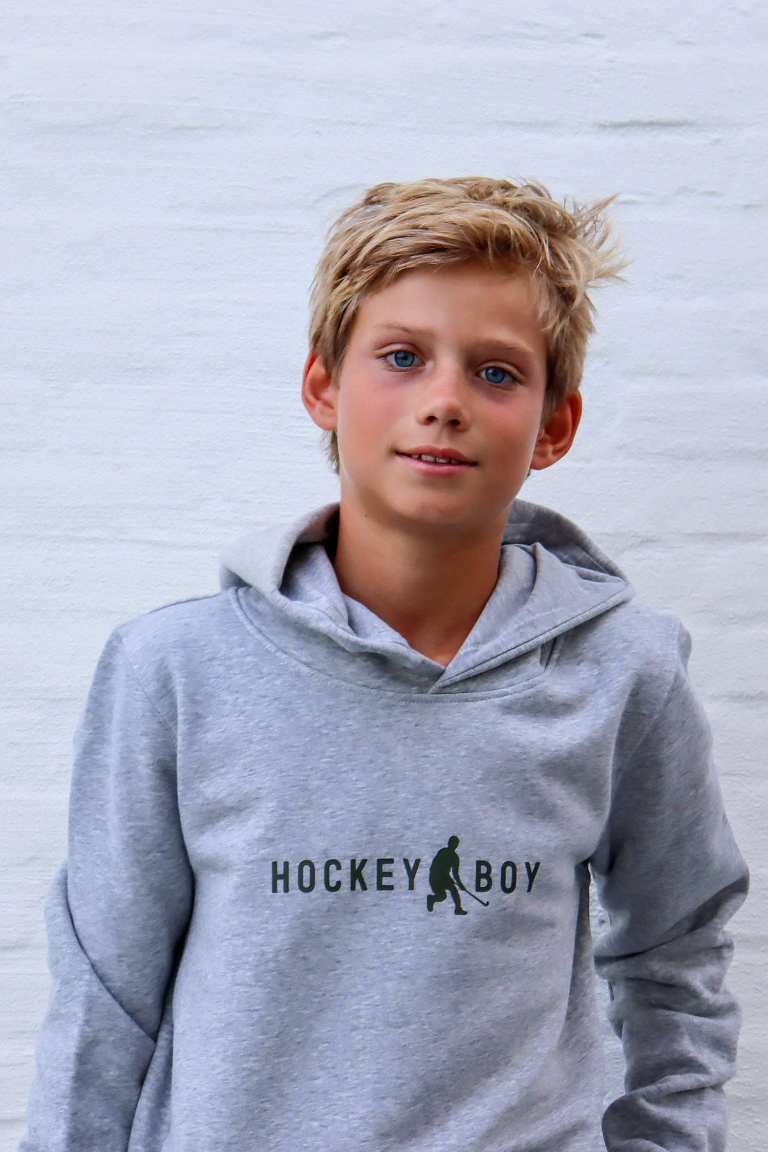 Hoodie Hockey Boy - Grey
