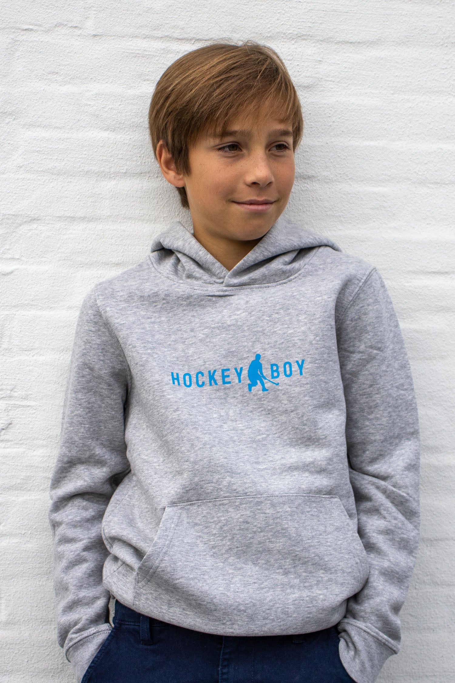 Hoodie Hockey Boy - Grey